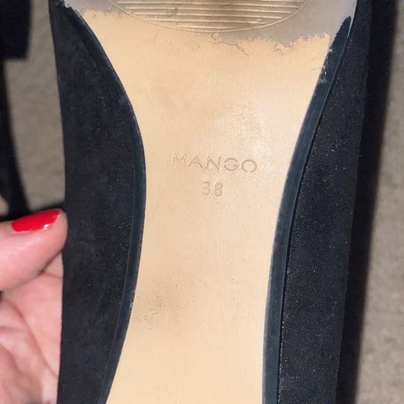 Mango black suede shoes 8 - Picture 7 of 7